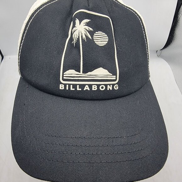 Billabong Aloha Forever Black Trucker Hat Casual Comfort Outdoors Comfort - Picture 5 of 9